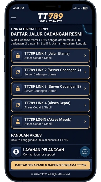 Tampilan link alternatif tt789