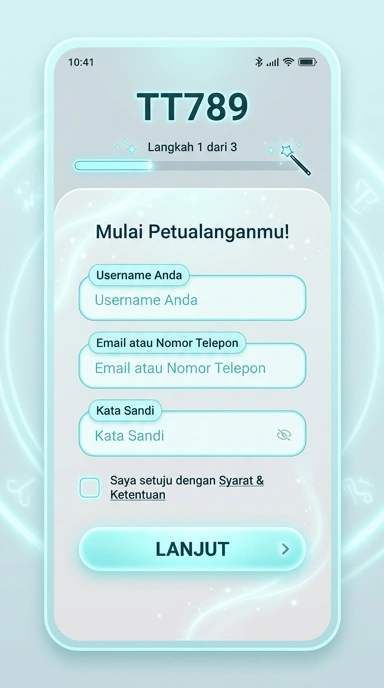 Tampilan halaman daftar tt789