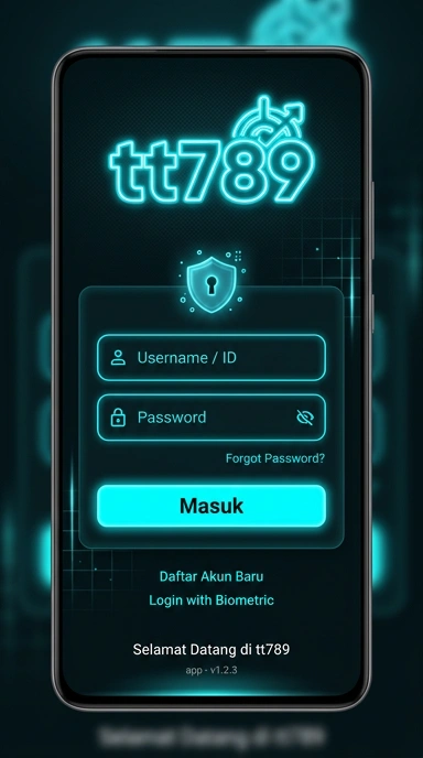 Tampilan halaman login tt789