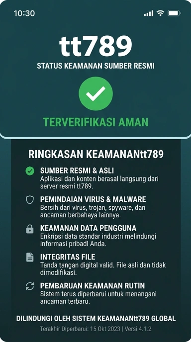Tampilan kanal resmi tt789